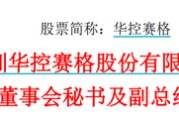 梦见被抓华控赛格董事长、董秘、副总经理三高管同日辞职