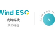 梦见被抓光峰科技再获Wind ESG A级评级 创新驱动绿色科技典范