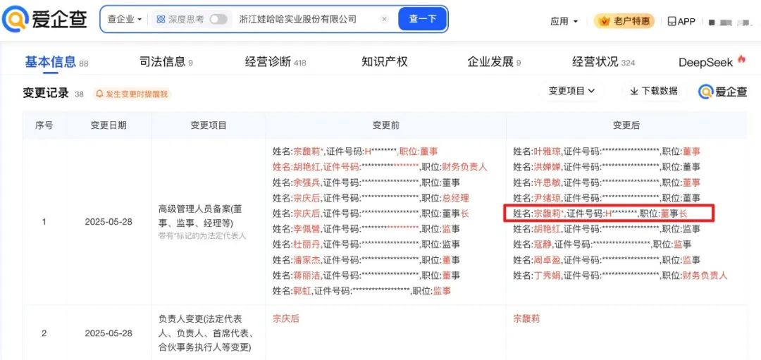 宗馥莉，大消息！