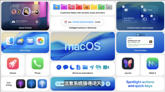 macOS 26 Tahoe支持短语快速启动功能，苹(🎯)果高管形容“强的逆天”